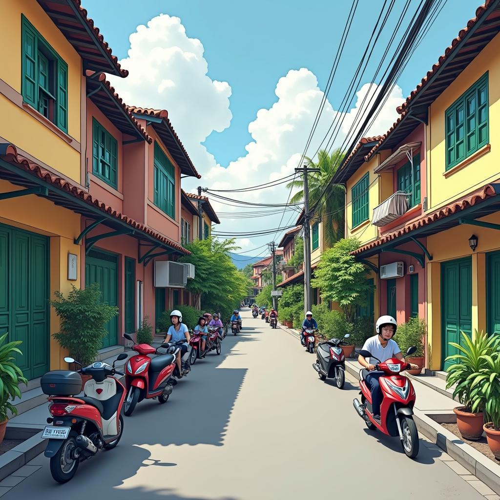 Hình ảnh minh họa ngõ 460 Khương Đình Hạ Đình Hà Nội, không gian sống và sinh hoạt